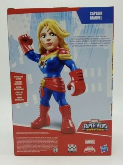 NEW! Hasbro Playskool Mega Mighties Marvel Super Hero Adventures Captain Marvel - Picture 5 of 8